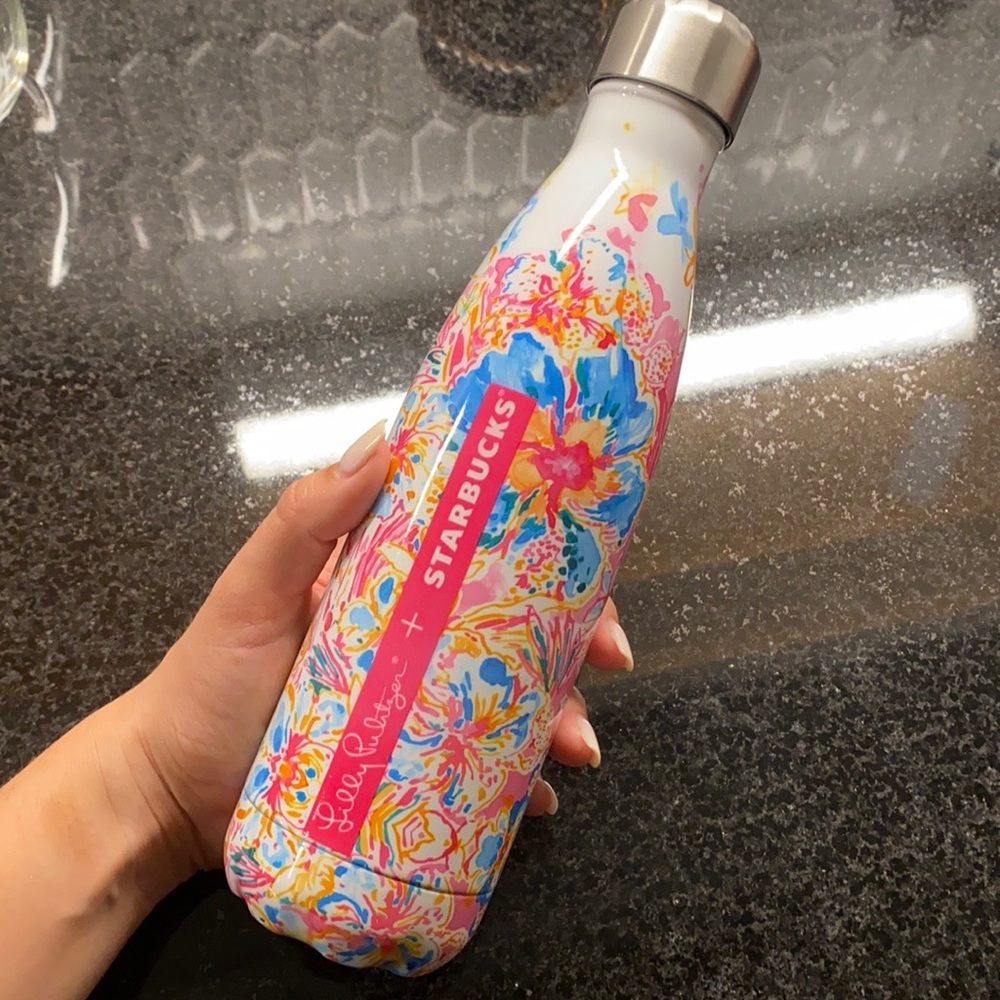 Lilly Pulitzer + Starbucks water bottle